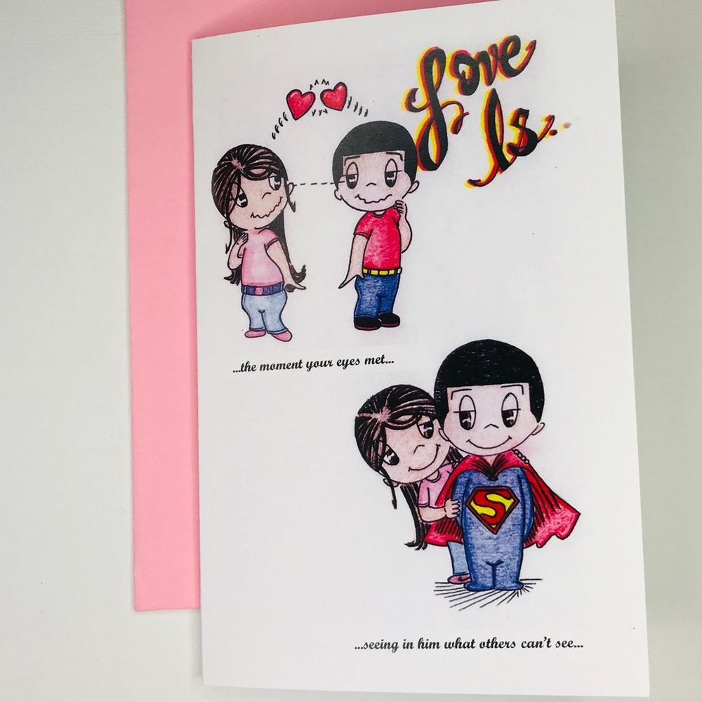 Love is the moment your eyes met (Greeting Card #2) (Kim Casali)